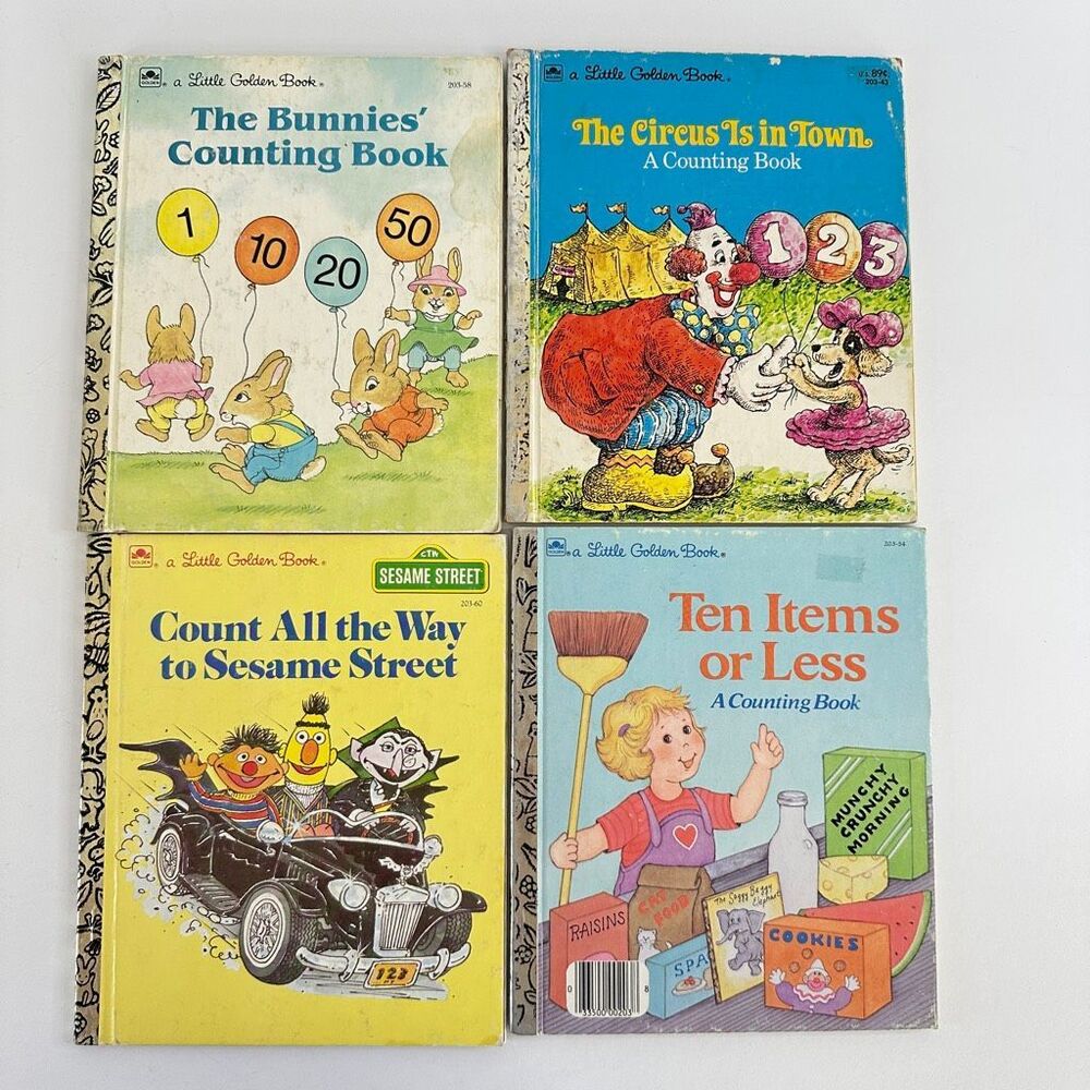 Counting Bundle-Little Golden Books Bundle, Lot of 4 (Hardcover)